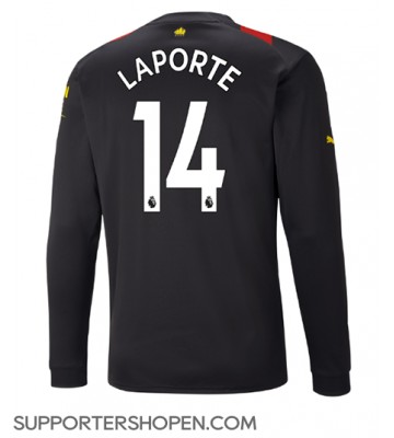 Manchester City Aymeric Laporte #14 Borta Matchtröja 2022-23 Långärmad